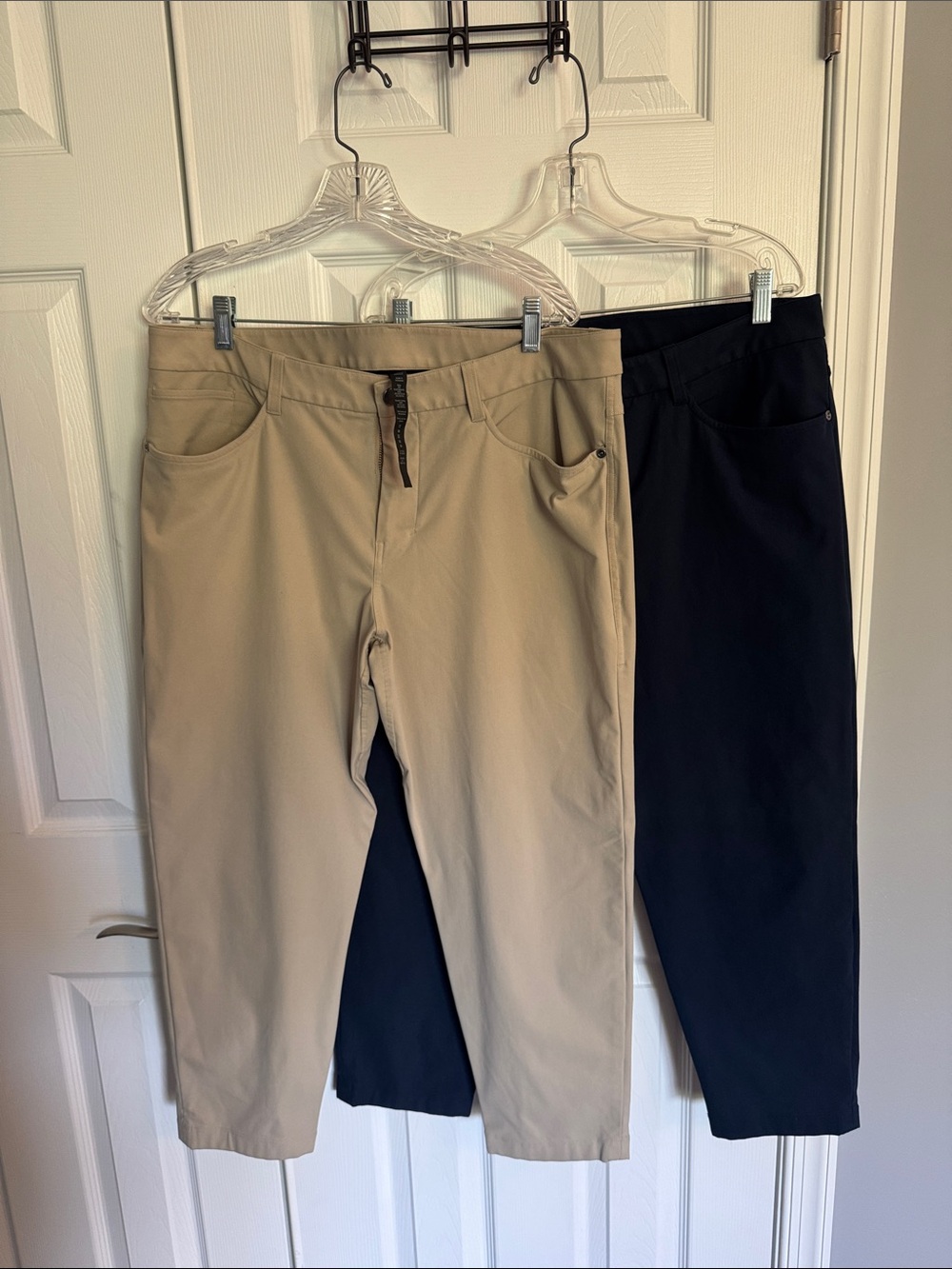 lululemon athletica Men's Pants - Khaki & Navy Stretch Performance
